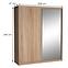 Schrank Maciej 208cm Spiegel Eiche Sonoma,2
