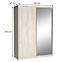 Schrank Maciej 180cm Spiegel Dub Craft Weiß,2