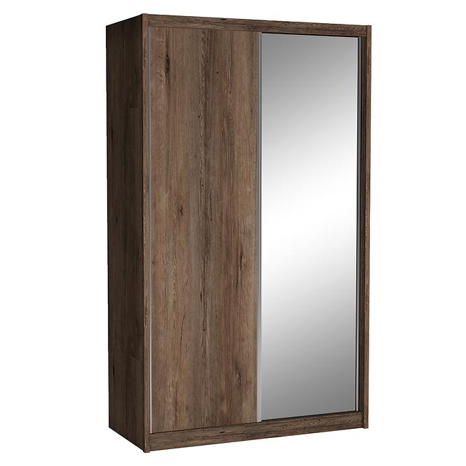 Schrank Mit Spiegel Karol 143cm Eiche Lefkas