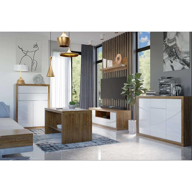 Tisch Paris 120x80+40 Eiche Stirling