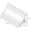 Leiste zur Küchenplatte 3M 20X20 – Eiche Hamilton LWS-073,2