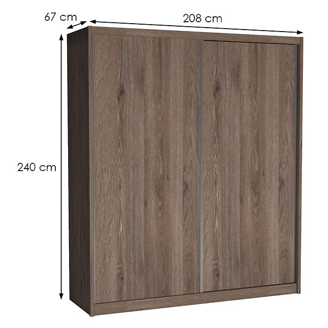 Schrank Maciej 208cm Trüffeleiche