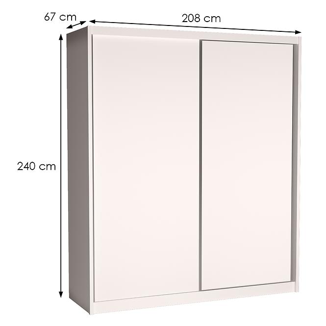 Schrank Maciej 208cm Alpinweiß