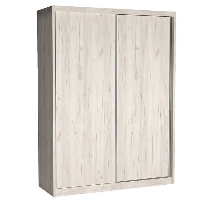 Schrank Maciej 180cm Eiche Craft Weiß