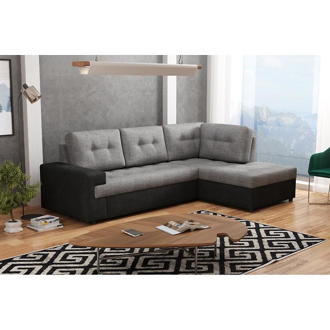 Ecksofa  Castello p alfa 13+alfa 21 sz/cz