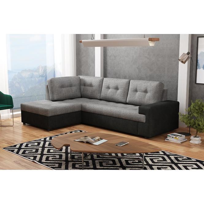 Ecksofa  Castello l alfa 13+alfa 21 sz/cz