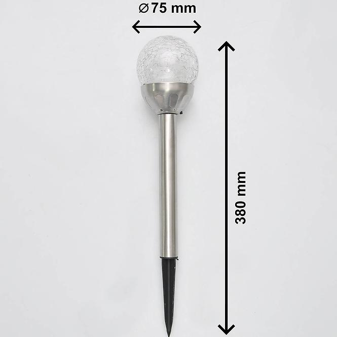 Solarleuchte 1 LED GLE29992-8-RGB