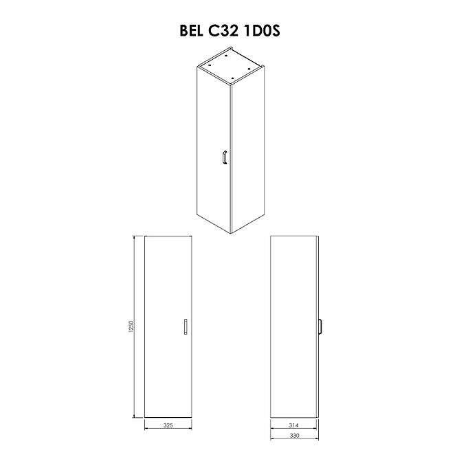 Hochschrank BEL C32 1D0S