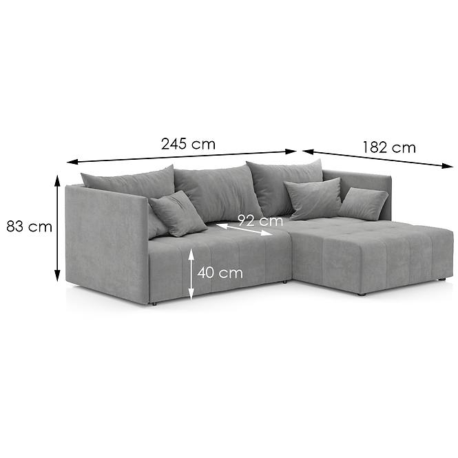 Ecksofa York Monolith 85