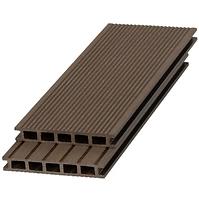 Terrassendiele ein dunkles Braun 2200x140x20mm