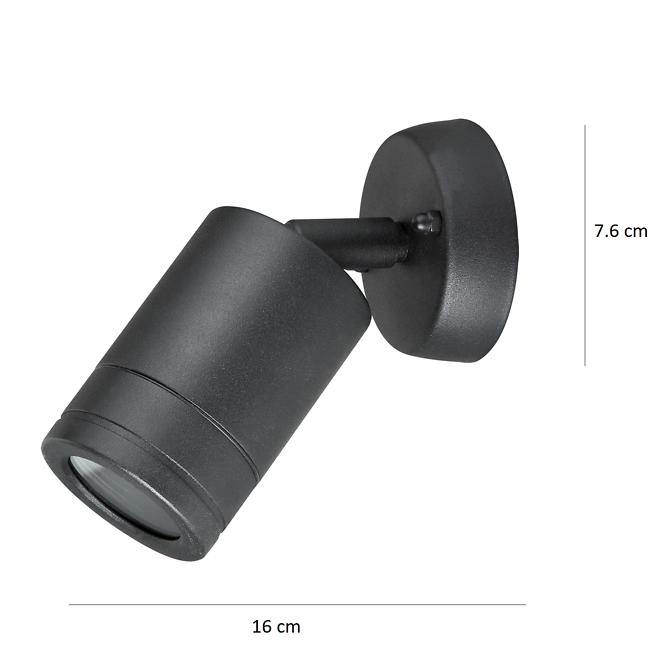 Lampe Olimp SG5674B 1XGU10 Inox schwarz KD15