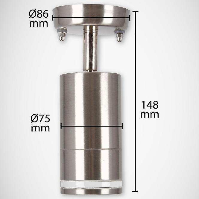 Leuchte Taras Spt 03568 Gu10 Inox Ruch K1