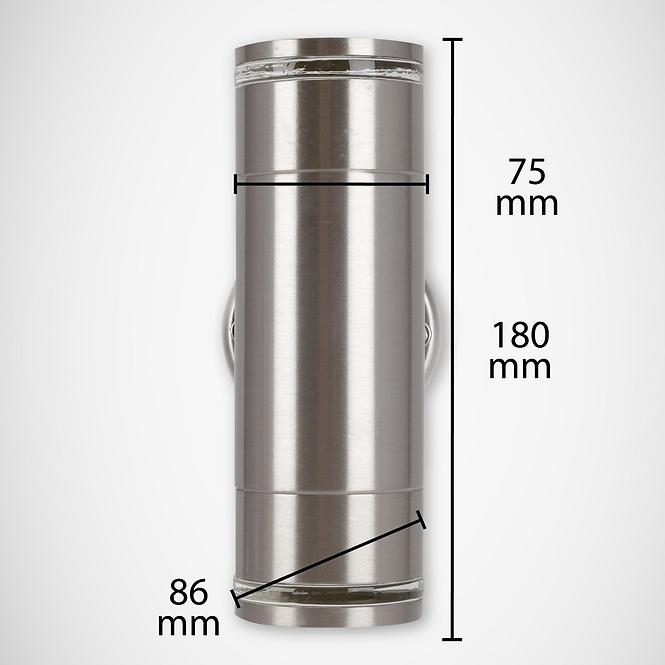 Leuchte Taras Wll 03570 2xgu10 Inox K2