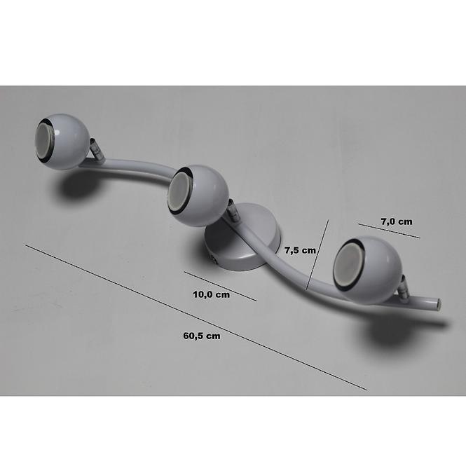 Lampe MARS 3 AS-8001-03-039C BIAŁY LS3