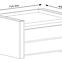 Nachttisch Linn 70cm Weiß Glanz/Schwarz Glanz,2