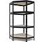 Eck - regal schraubenlos rivet anthrazit  180x90x45 (250kg)