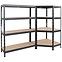 Eck - regal schraubenlos rivet anthrazit  180x90x45 (250kg),3