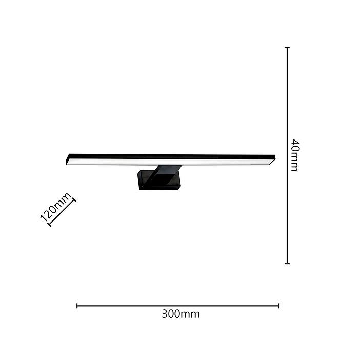 Lampe Shine Black 4378 Czarna 30cm Ip44 K1