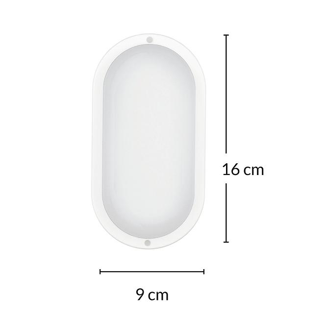 Lampe Aries Pl-Bo084k Oval 8w Ip54 Pl1