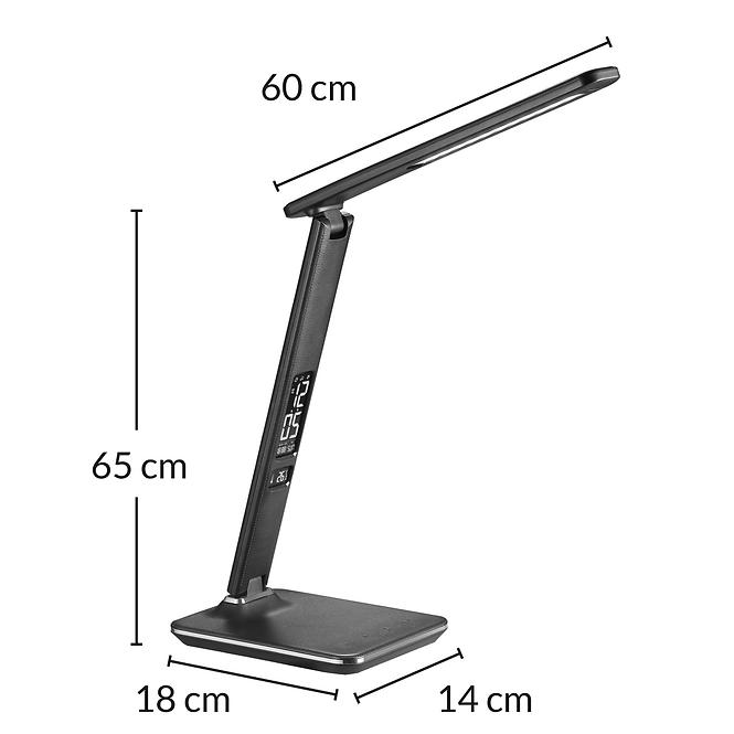 Lampe Pdlu13 Led 14w Black+Clock Black Lb1