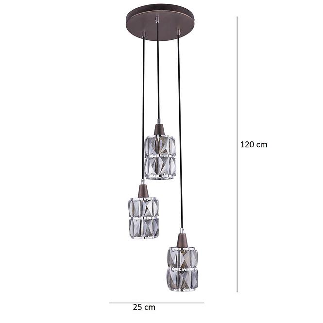 Leuchte 15761-3 HNEDA KRYSTALY LW3