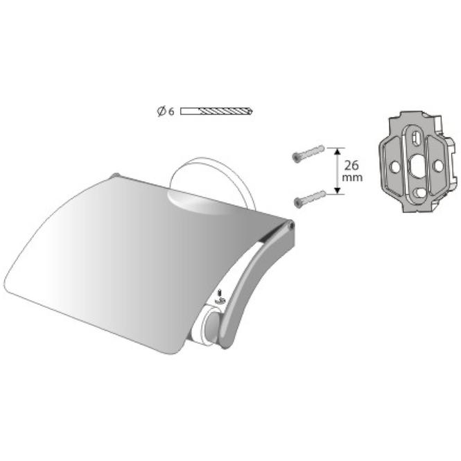 WC Halter mit Deckel  Virgin 72079