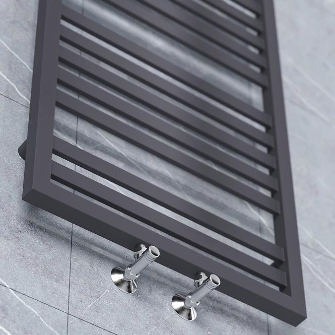 Heizkörper GŁP2 mit Schwarz matten Rahmen 980x530 490W
