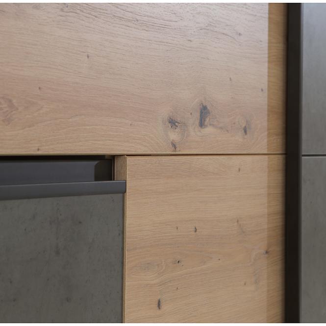 Schrank Winn 2 200cm Eiche Artisan/Beton
