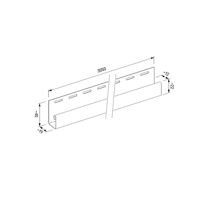 Start Leiste J 3.05M SVP-15 Braun