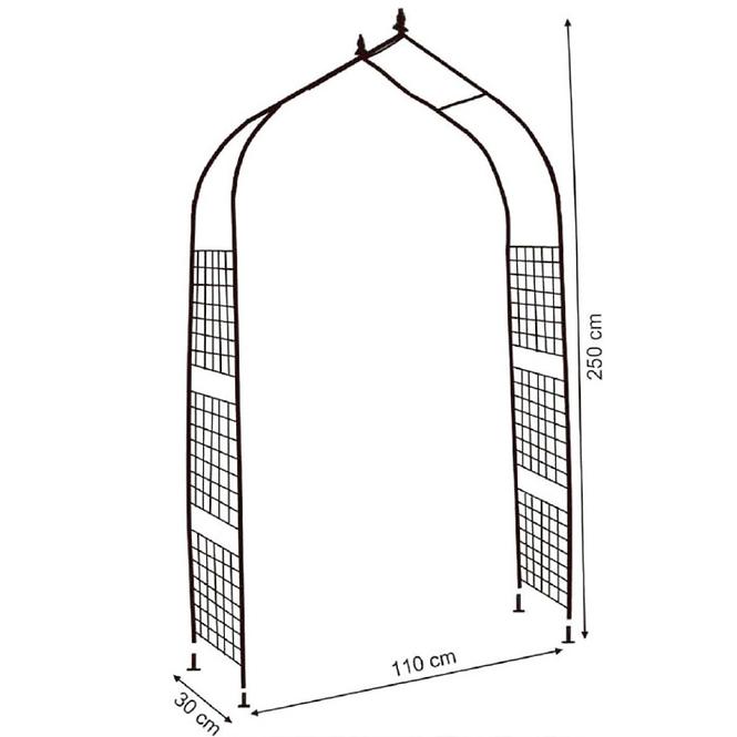 Bogen Für Rosen Ga-B 110x30x250cm