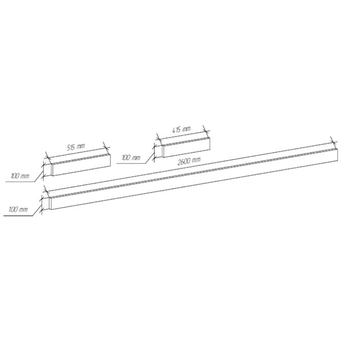 Sockel Sofia 260cm