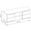 TV tisch Vinvent 133cm Weiß/Eiche Wotan,3