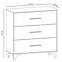 Kommode Frida 91cm Eiche Riviera, K3S,2