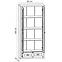 Vitrine Prowansja 90cm Kiefer Andersen/Eiche Lefkas, W2S,2