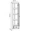 Vitrine Prowansja 50cm Kiefer Andersen/Eiche Lefkas, W1S,2