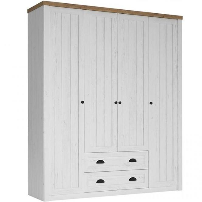 Schrank Prowansja 171cm Kiefer Andersen/Eiche Lefkas, S4D