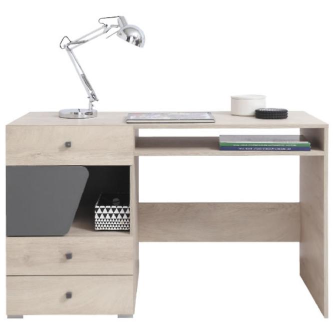 Schreibtisch Delta 125cm  Eiche/Antacit