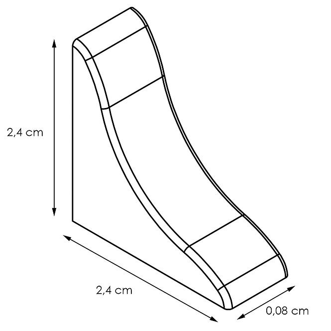 Gerader Abschluss  – esche sonoma lws-048