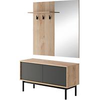 Garderobe  Basic BGD104 Jackson Hickory/Graphit