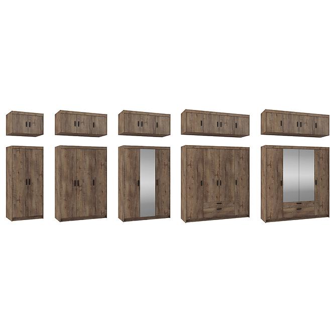 Schrank Elena 133cm Eiche Lefkas