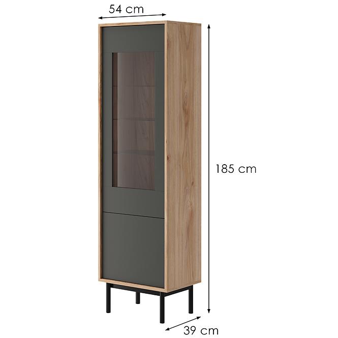 Vitrine Basic 54cm Jackson Hickory/Graphit