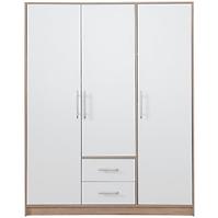 Schrank Smart 150cm Eiche Sonoma/Weiß