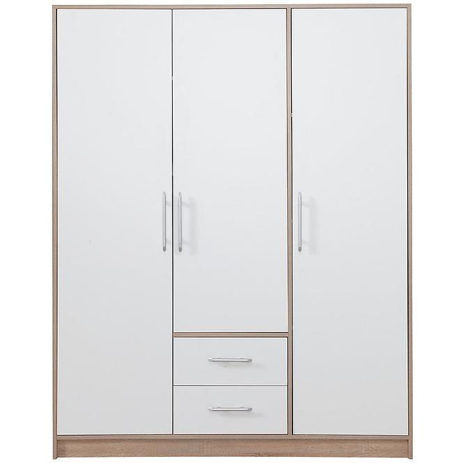 Schrank Smart 150cm Eiche Sonoma/Weiß