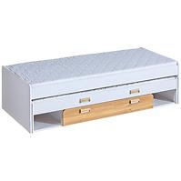 Bett Lorento 200cm Eiche Nash/Weiß