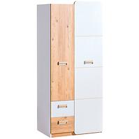 Schrank Lorento 80cm Eiche Nash/Weiß