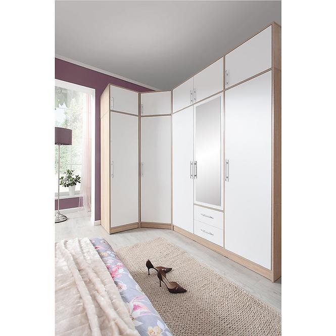 Schrank Smart 95cm Eiche Sonoma/Weiß