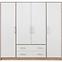 Schrank Smart 200cm Eiche Sonoma/Weiß