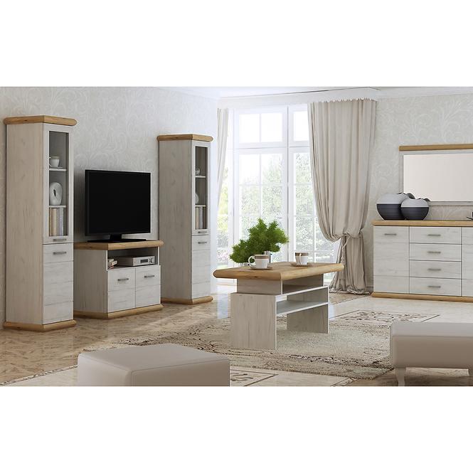 Tv Tisch Kora 157cm Craft Złoty/Craft Weiß