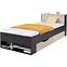 Bett Planet 70cm L/P Schwarz/Eiche/Beige