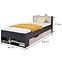 Bett Planet 70cm L/P Schwarz/Eiche/Beige,2